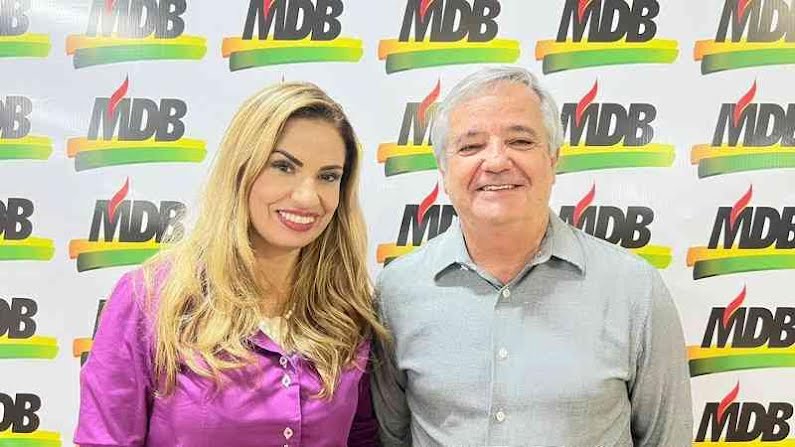 Vivine, pré candidata do MDB a prefeita de Porto Ferreira, anuncia seu pré candidato a vice prefeito