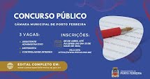 Inscrições para concurso público da Câmara de Porto Ferreira encerram-se no dia 13 de maio às 23h59
