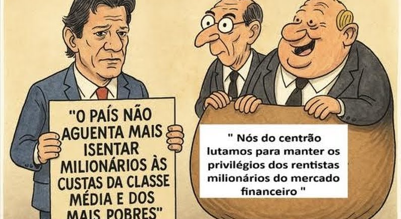 Ministro Haddad diz “o país não aguenta mais isentar IOF dos milionários às custas da classe média"
