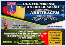 Ainda há vagas para o Curso de Árbitros da Liga Ferreirense de Futsal