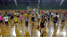 Aula de zumba beneficente lota Ginásio de Esportes mais uma vez