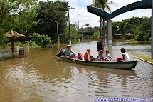 Imagens da enchente do Rio Mogi Guaçu em Porto Ferreira em 20 de janeiro de 2016