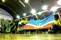 Ginásio Adriano José Mariano vê abertura simultânea de três campeonatos de futsal