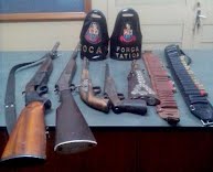 Dupla é presa pela PM em Porto Ferreira com quatro armas de fogo e munições de calibres diversos