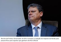 Tarcísio de Freitas, Governador de SP, é contrário a redução do Imposto de Renda para pessoa física