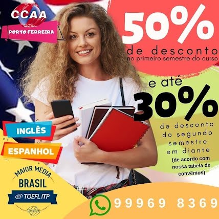 CCAA Serra - Insista, persista, mas nunca desista de tentar. Venha estudar  Inglês e Espanhol com a gente, e de um up no seu currículo! Aproveite nossa  promoção de 50% para alunos