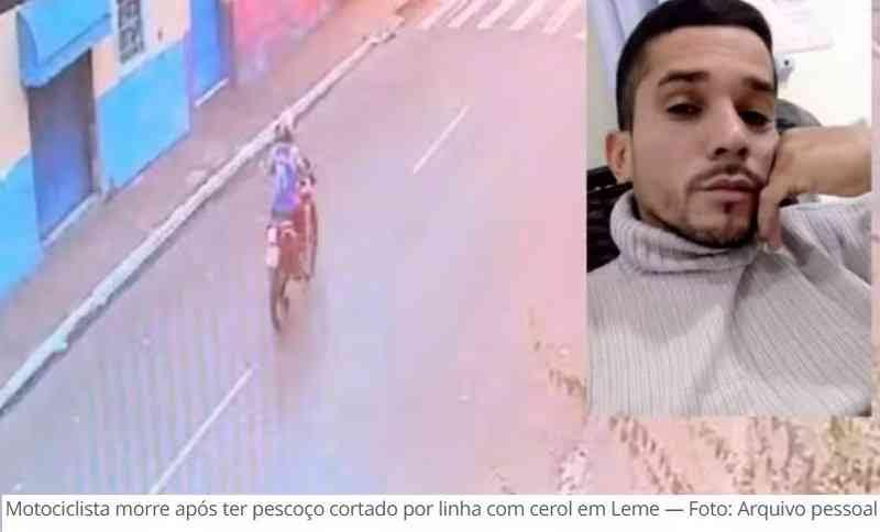 Tragédia em Leme: Motociclista morre após ter pescoço cortado por linha com cerol