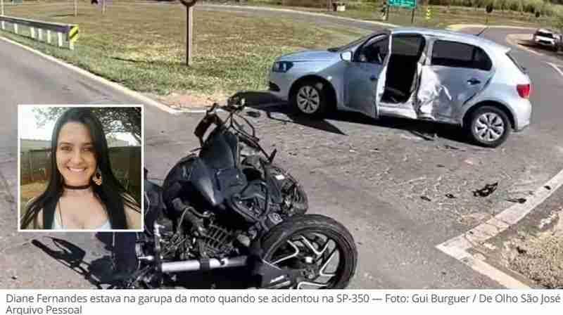 Tragédia na SP-350 em Tapiratiba: mulher morre em acidente de moto um dia antes de seu aniversário