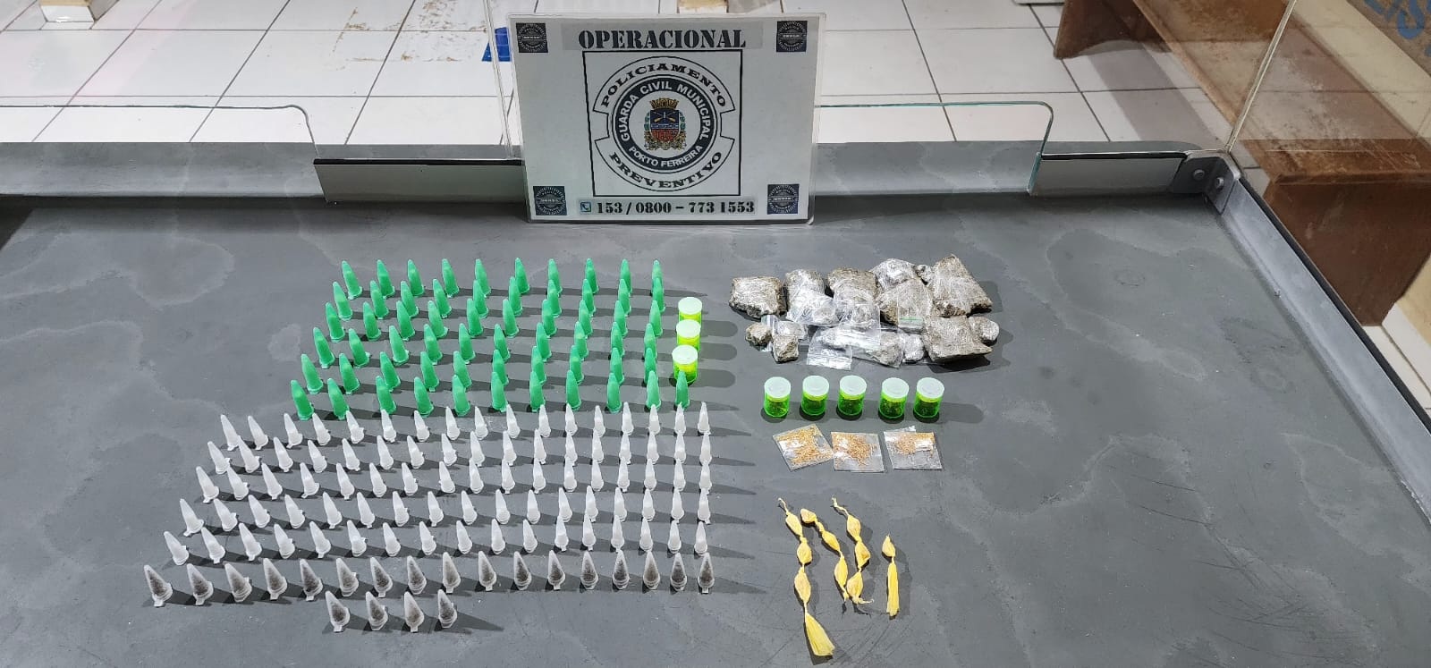GCM apreende drogas durante patrulhamento no Jardim Esperança