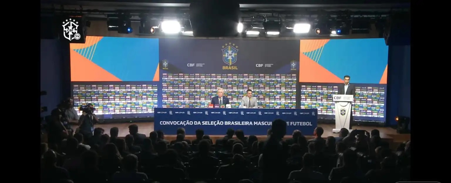 Sem Neymar, Ancelotti anuncia convocação da Seleção Brasileira para jogos das Eliminatórias