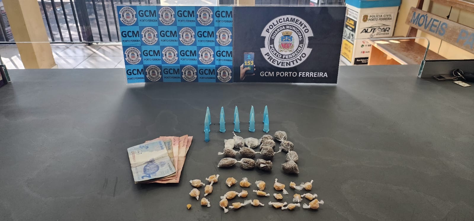 GCM de Porto Ferreira prende homem em flagrante por tráfico de drogas na Vila Maria