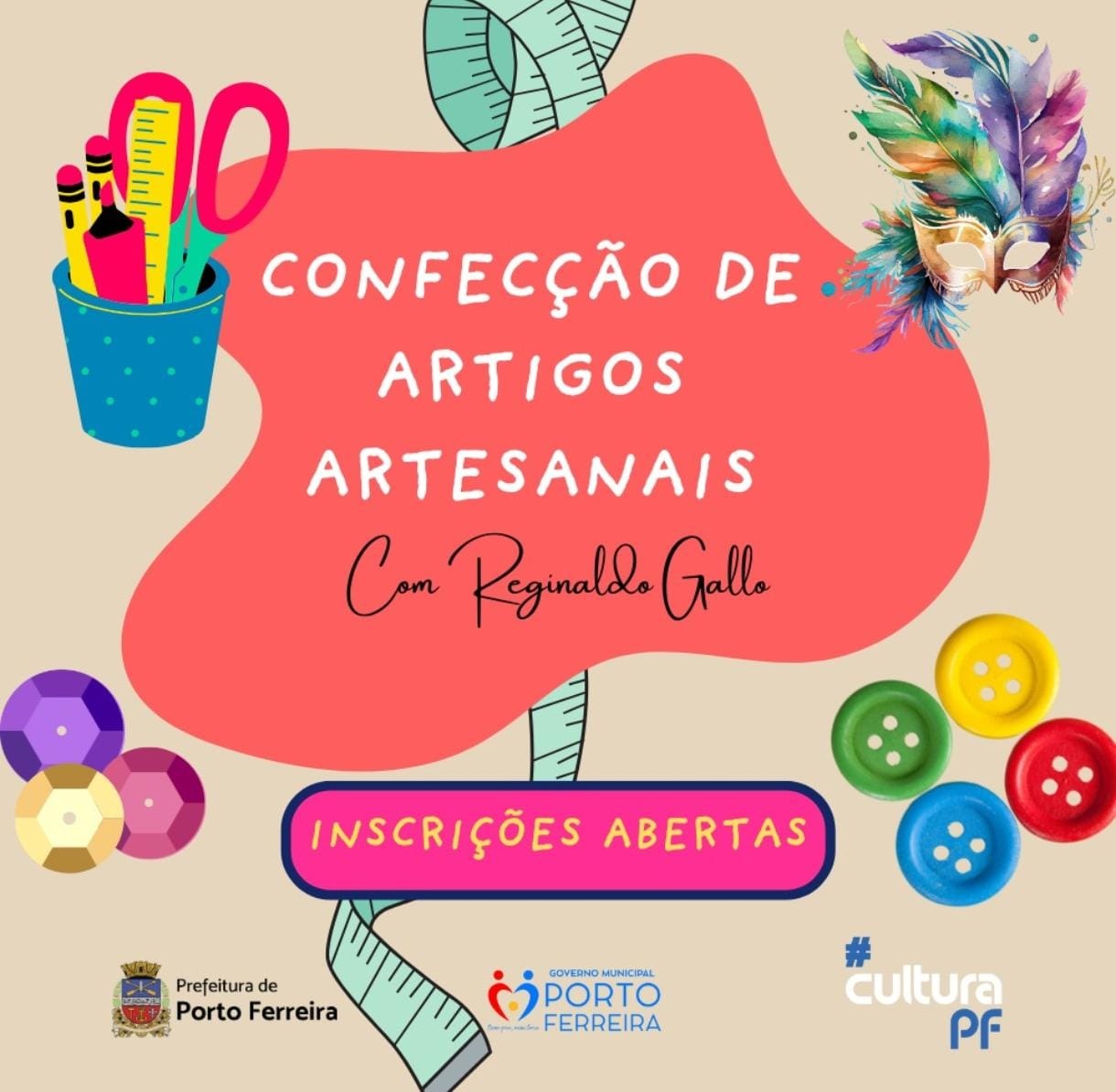 Porto Ferreira lança projeto de confecção artesanal com oficinas gratuitas para a comunidade