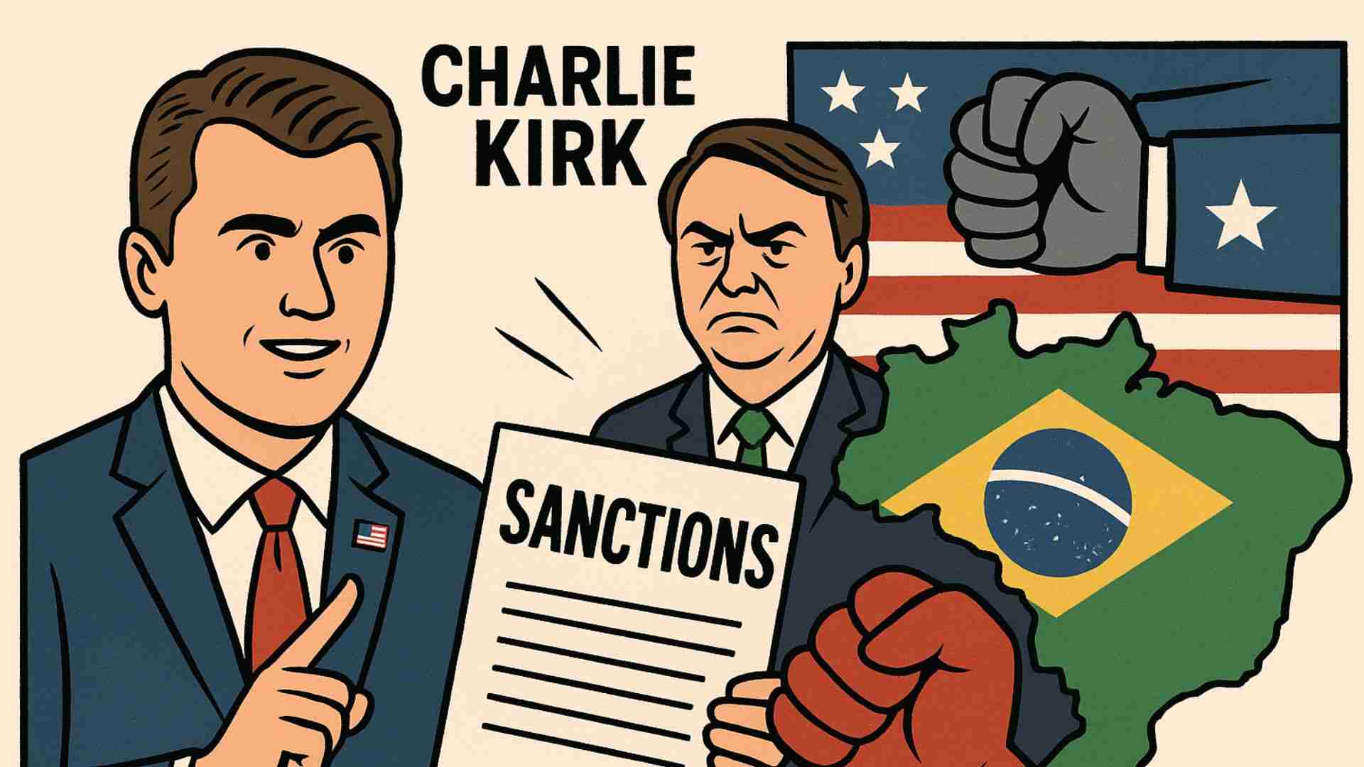 Bolsonarista afirma que o influenciador Charlie Kirk foi fundamental para impor sanções ao Brasil