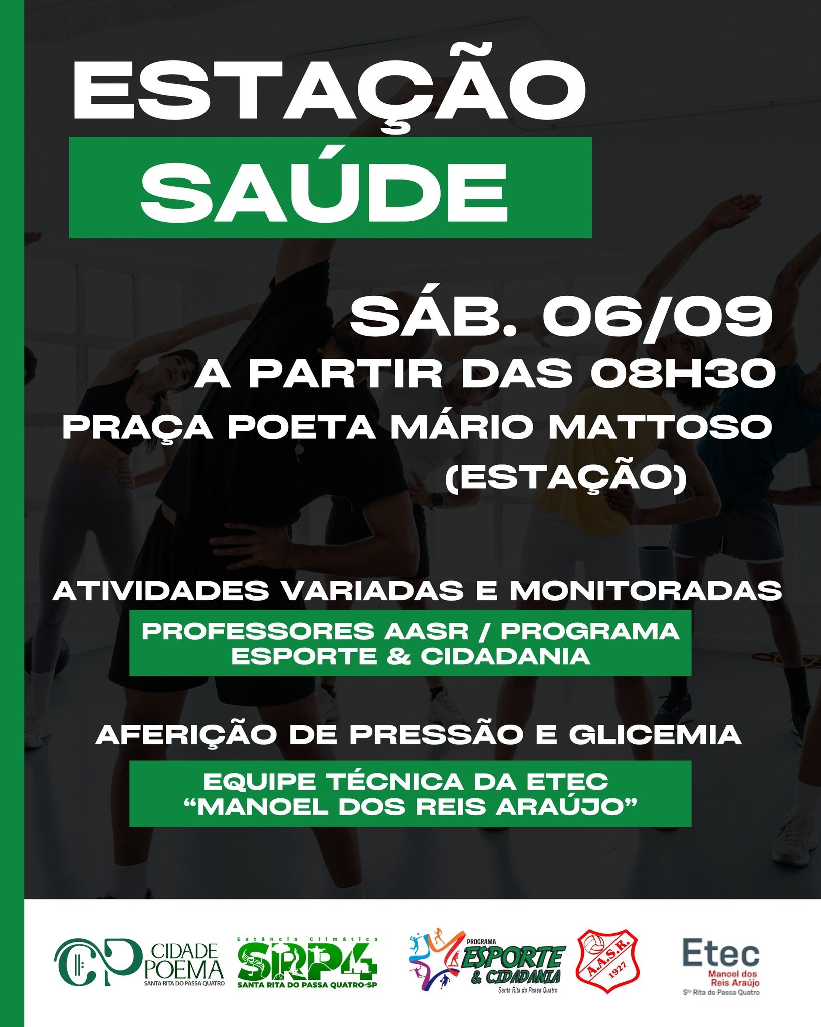 Santa Rita promove 8ª edição do Estação Saúde neste sábado na Praça da Estação