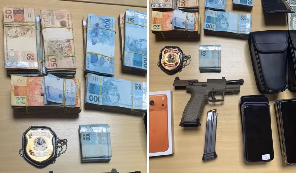 Suspeito de narcotráfico internacional é preso com R$ 62 mil e arsenal