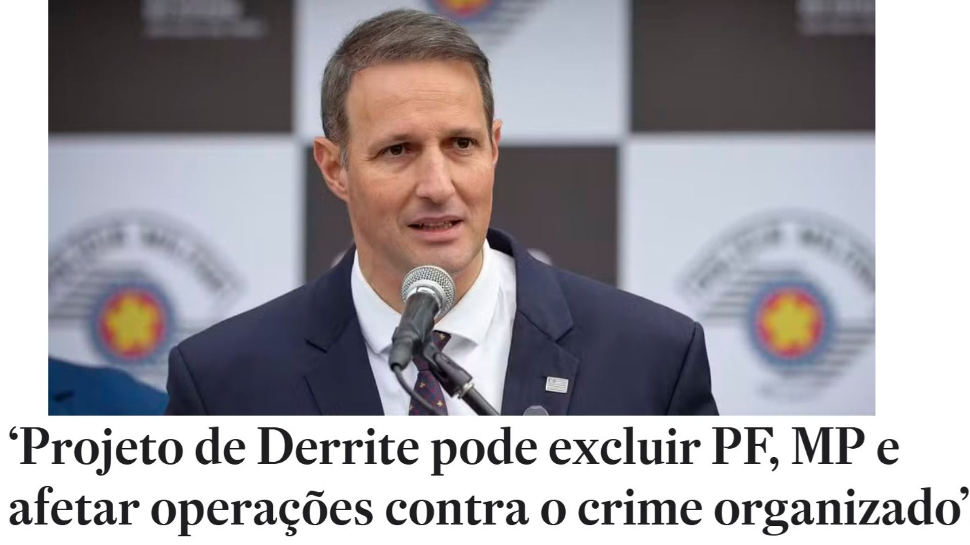 Proposta de Derrite para “PEC das facções” enfraquece o poder da PF no combate ao crime organizado, blindando políticos e líderes das facções