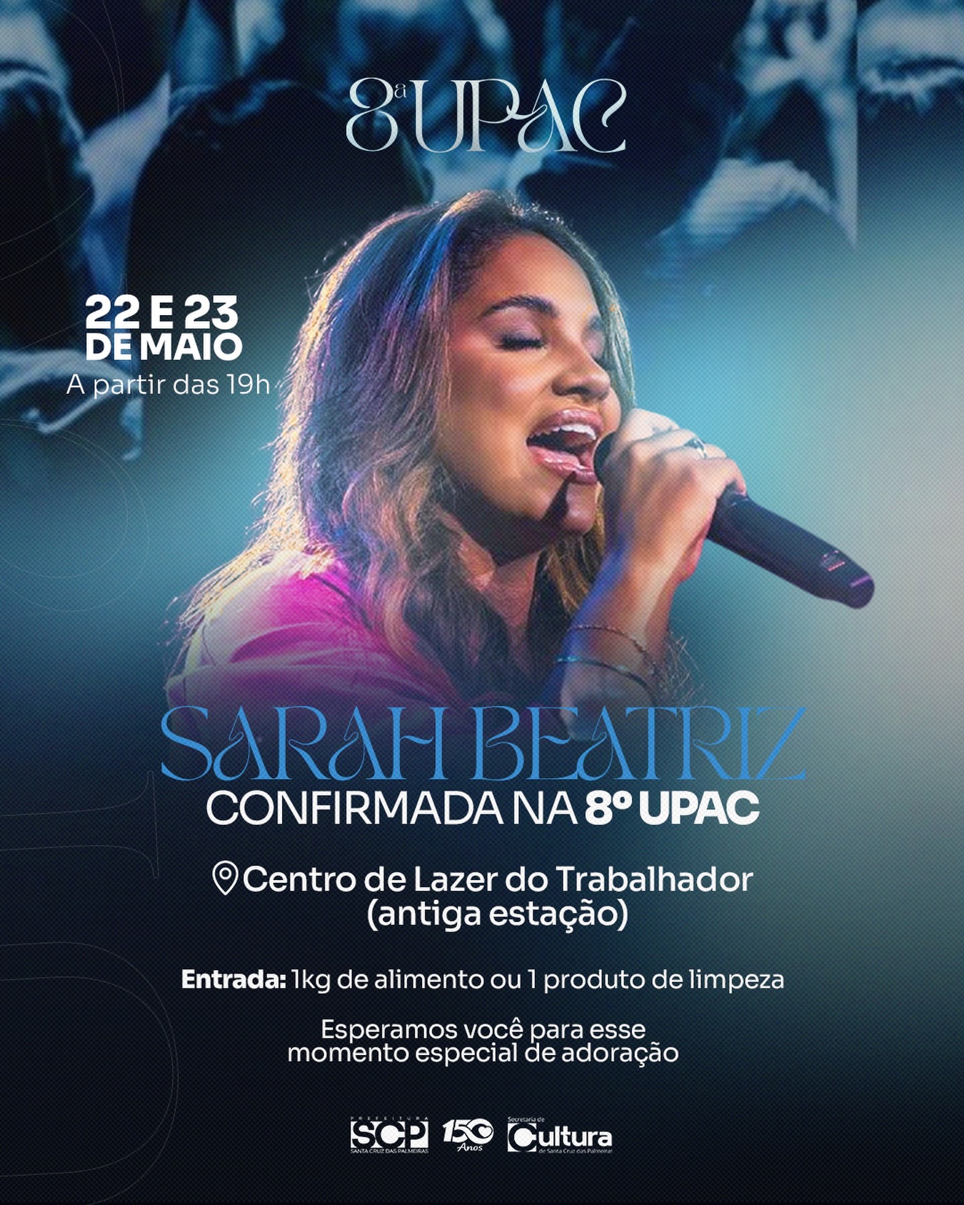 Sarah Beatriz é confirmada como atração do 8º UPAC em Santa Cruz das Palmeiras