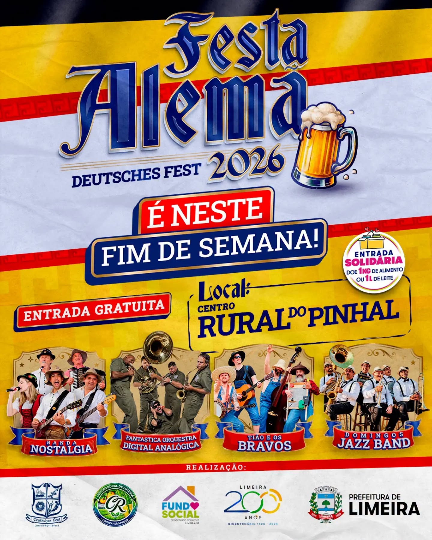 Limeira recebe Festa Alemã neste fim de semana