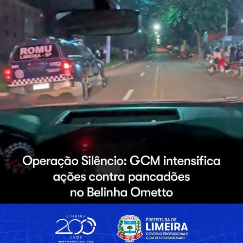 GCM intensifica fiscalização contra pancadões no Belinha Ometto, em Limeira
