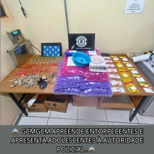 GCM apreende drogas e encaminha dois adolescentes à autoridade policial em Porto Ferreira