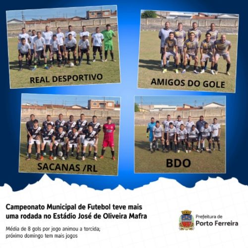 Porto Ferreira tem rodada movimentada no Campeonato Municipal de Futebol
