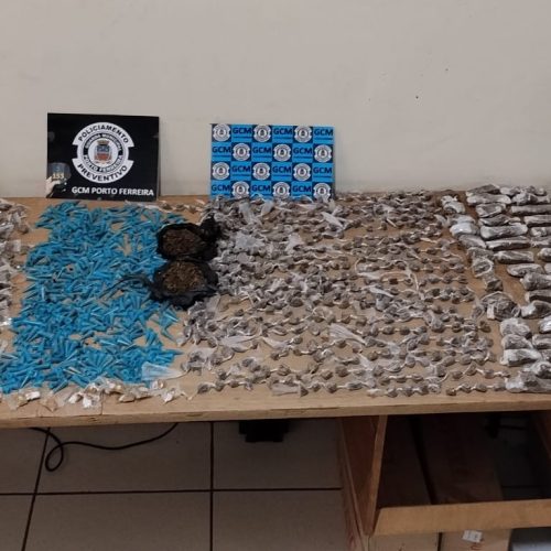 GCM de Porto Ferreira apreende quase 4 kg de drogas no Jardim Esperança