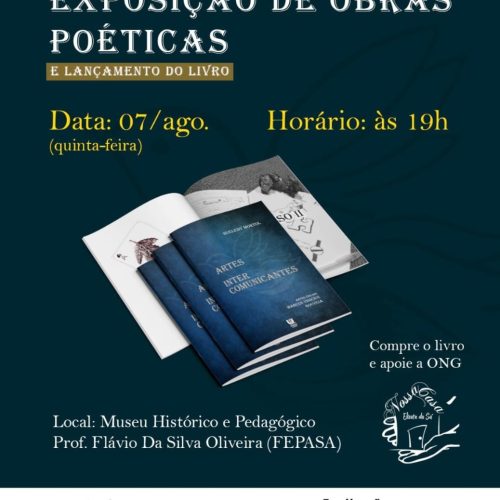 Noite de arte e solidariedade: Porto Ferreira recebe exposição poética e lançamento do livro “Artes Intercomunicantes”