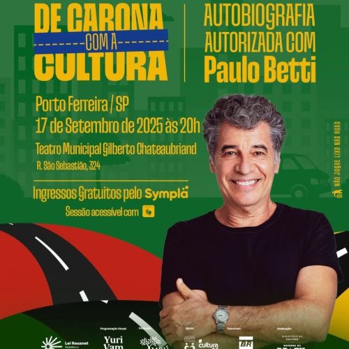 Paulo Betti apresenta autobiografia em espetáculo no Teatro Municipal de Porto Ferreira