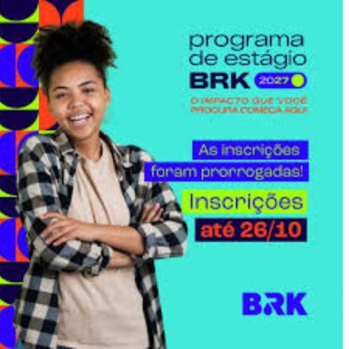 BRK prorroga inscrições para o Programa de Estágio 2027 até 26 de outubro