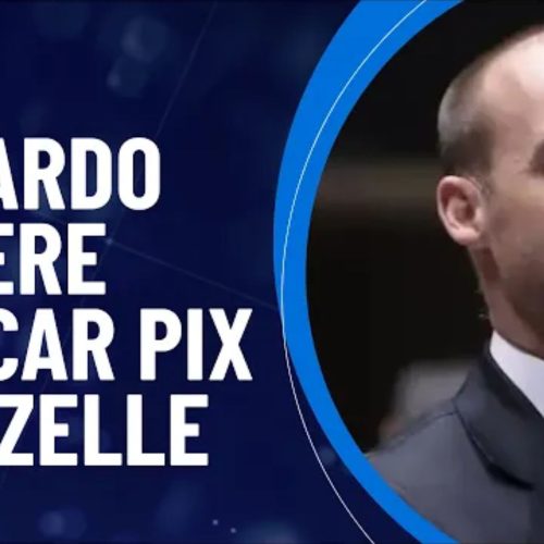 Ex-deputado Eduardo Bolsonaro, que vive atualmente nos EUA, sugere Zelle como alternativa em negociação após críticas de Trump ao Pix