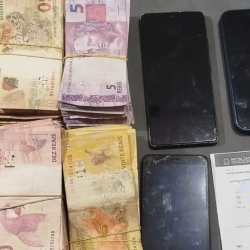 Polícia apreende R$ 16 mil em dinheiro suspeito durante abordagem a dois homens na noite de ontem