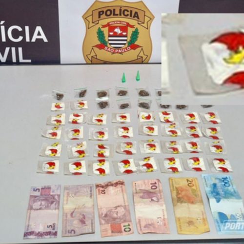 Polícia Civil prende traficante com cocaína do Pica-Pau em Santa Cruz das Palmeiras (SP)