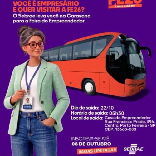 Porto Ferreira promove missão empresarial para a Feira do Empreendedor 2026