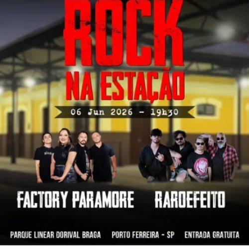 Rock na Estação agita Porto Ferreira com shows gratuitos em junho