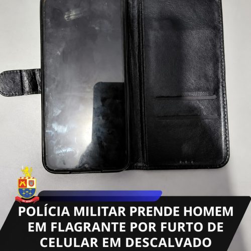 Homem é preso em flagrante por furto de celular em Descalvado