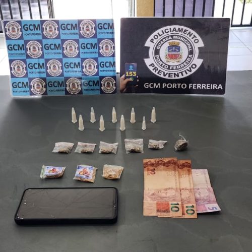 GCM de Porto Ferreira prende homem por tráfico de drogas no bairro Porto Belo