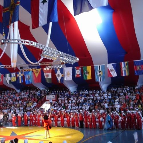 Público lota o ginásio de esportes na abertura oficial dos JORI