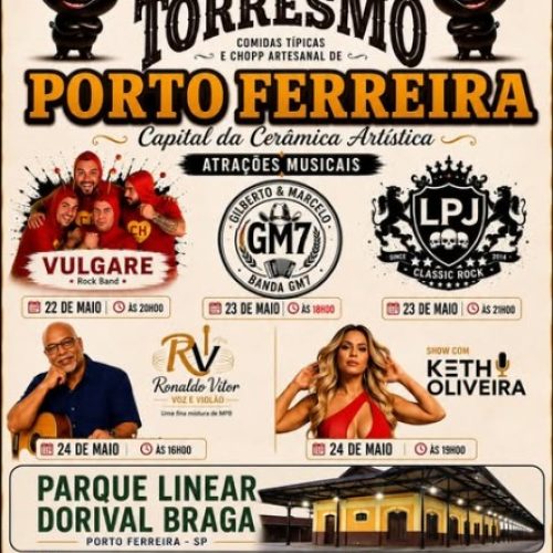 Festa do Torresmo promete três dias de gastronomia e música em Porto Ferreira