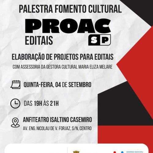 Prefeitura de Porto Ferreira promove palestra sobre elaboração de projetos culturais