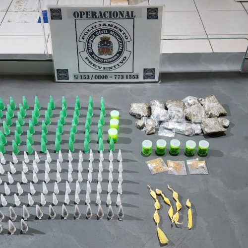 GCM apreende drogas durante patrulhamento no Jardim Esperança