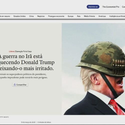 Capa da The Economist ironiza ação militar de Trump e levanta alerta sobre guerra com o Irã