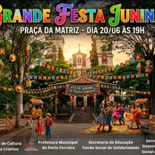 Porto Ferreira se prepara para grande festa junina na Praça da Matriz