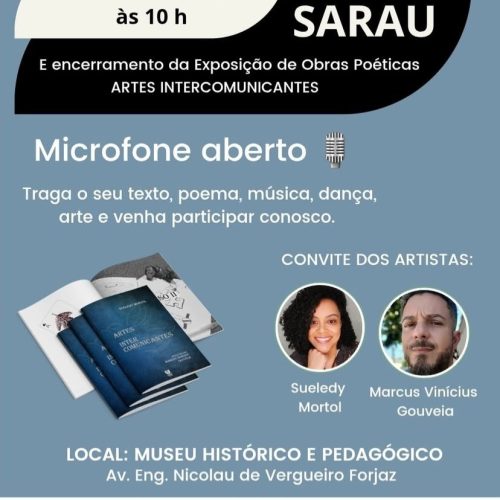 Sarau de Encerramento celebra exposição poética “Artes Intercomunicantes” em Porto Ferreira