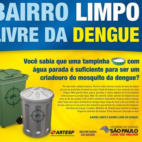 Dengue pode matar e com certeza deixa as pessoas bastante debilitadas