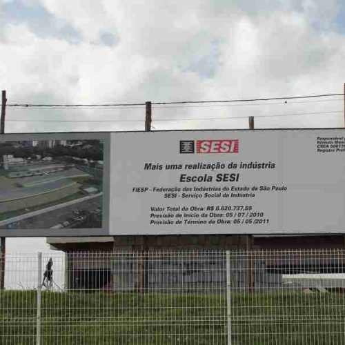 Confira como está a construção da escola do SESI em Porto Ferreira