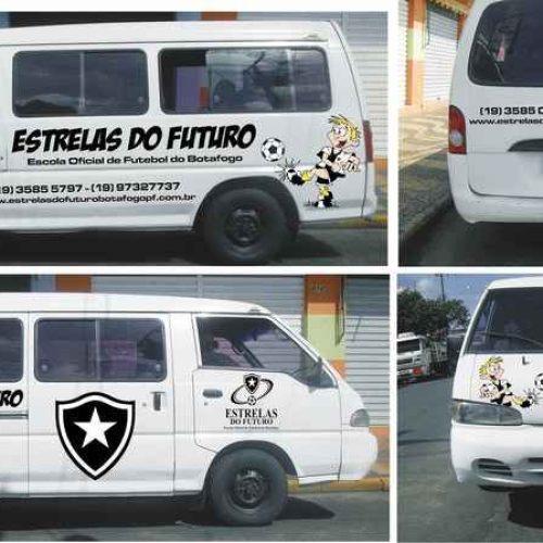 Estrelas do Futuro Escola Oficial de Futebol do Botafogo adquire uma Van