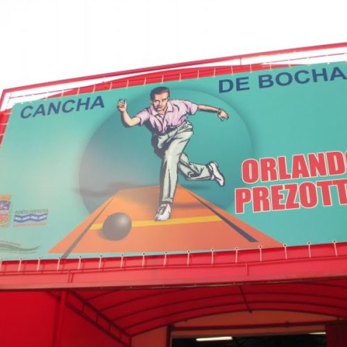 Cancha de Bocha “Orlando Prezotto” foi inaugurada no sábado dia 26
