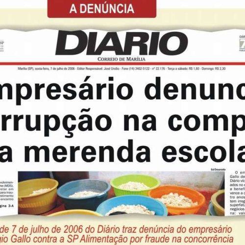 Porto Ferreira é citada no caso “Máfia da Merenda”