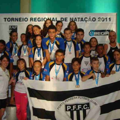 Natação do PFFC conquista 32 medalhas pela Federação Áquática Paulista