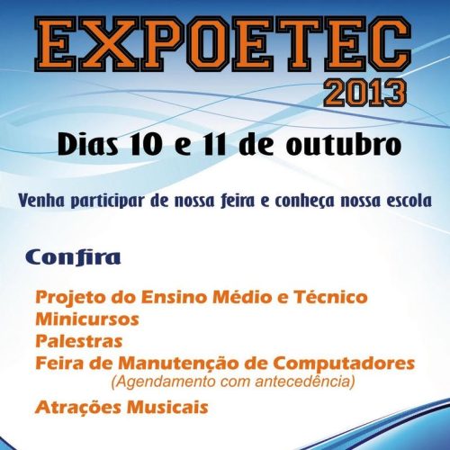 Etec Prof. Jadyr Salles promove a EXPOETEC 2013